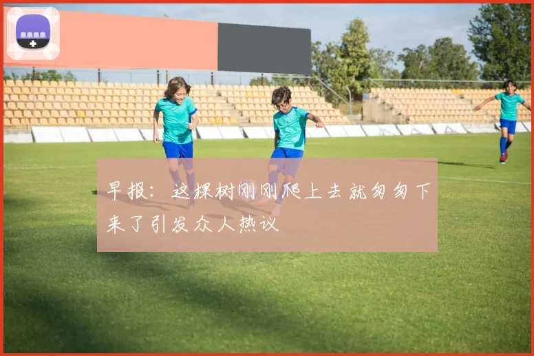 早报：这棵树刚刚爬上去就匆匆下来了引发众人热议
